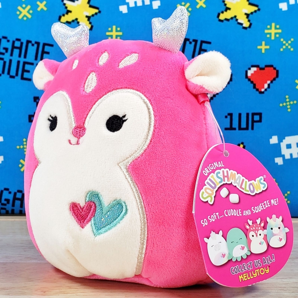 Squishmallow Duchess the Fawn 5" UltraSoft Valentine's Day Plush Toy NWT - Picture 6 of 12